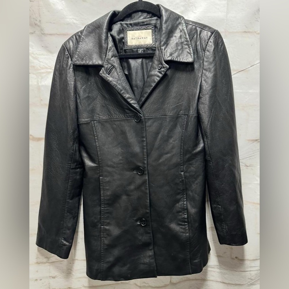 Lady‎ Hathaway Women's Black Leather Jacket size small